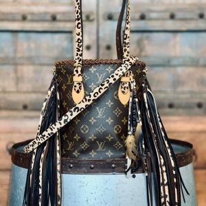 Authentic Custom Boho Louis Vuitton Bucket